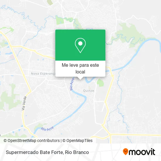 Supermercado Bate Forte mapa