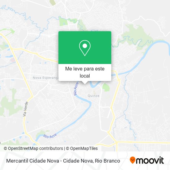 Mercantil Cidade Nova - Cidade Nova mapa