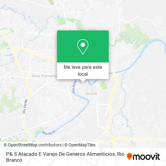 P& S Atacado E Varejo De Generos Alimenticios mapa