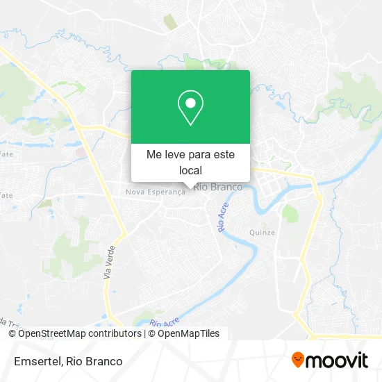 Emsertel mapa
