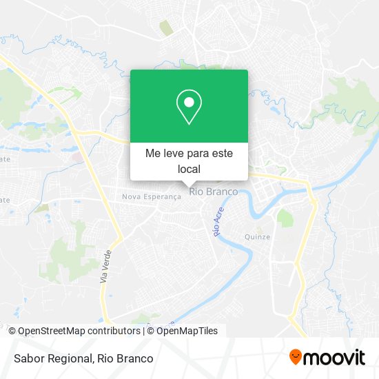 Sabor Regional mapa