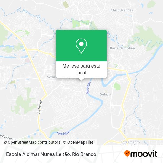 Escola Alcimar Nunes Leitão mapa