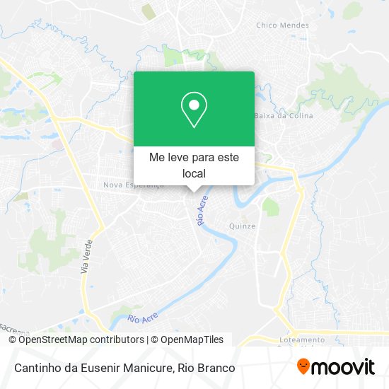 Cantinho da Eusenir Manicure mapa