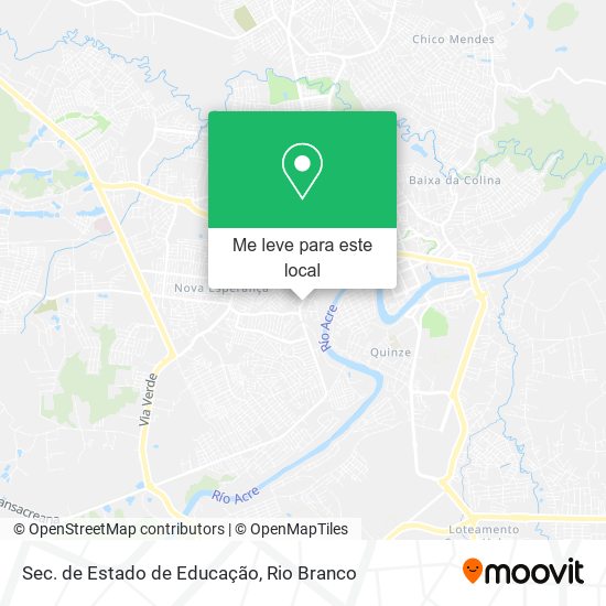 Sec. de Estado de Educação mapa