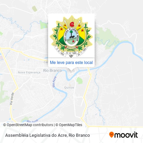 Assembléia Legislativa do Acre mapa
