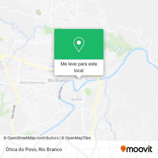 Ótica do Povo mapa