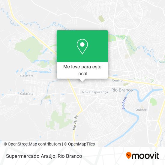Supermercado Araújo mapa