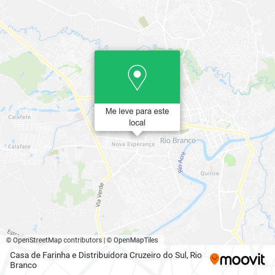 Casa de Farinha e Distribuidora Cruzeiro do Sul mapa