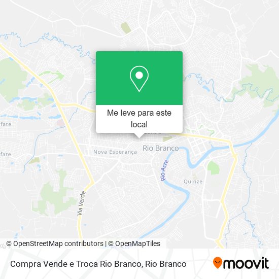 Compra Vende e Troca Rio Branco mapa