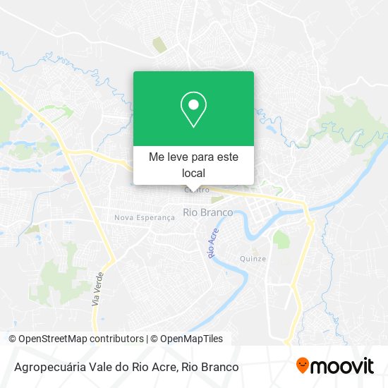 Agropecuária Vale do Rio Acre mapa