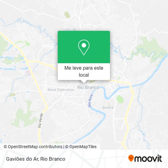 Gaviões do Ar mapa