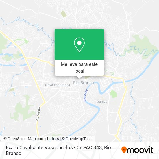 Exaro Cavalcante Vasconcelos - Cro-AC 343 mapa
