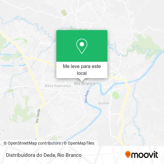 Distribuidora do Dede mapa