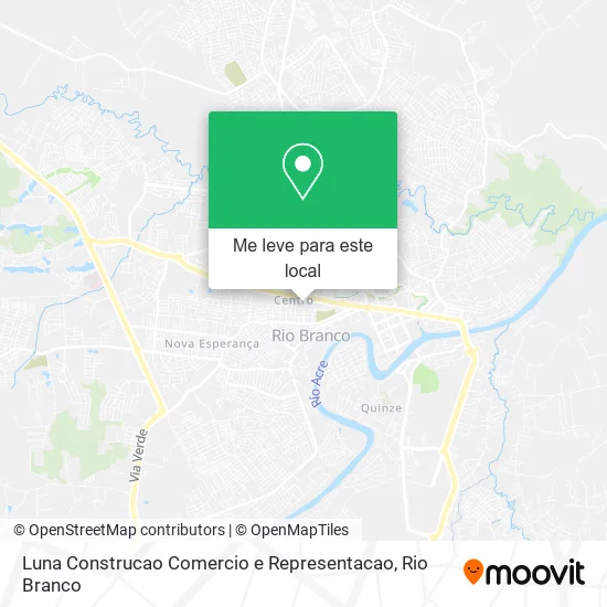 Luna Construcao Comercio e Representacao mapa