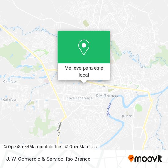 J. W. Comercio & Servico mapa