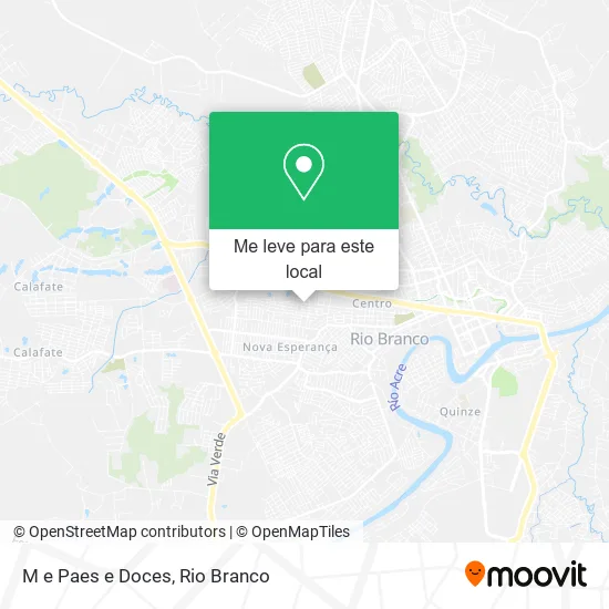M e Paes e Doces mapa
