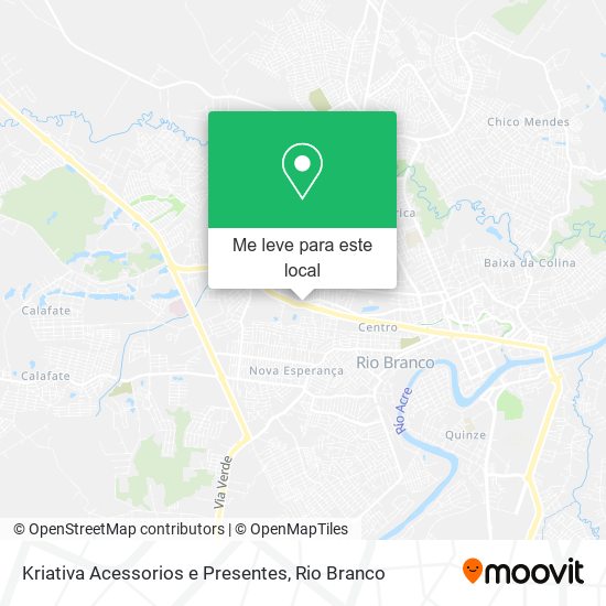 Kriativa Acessorios e Presentes mapa