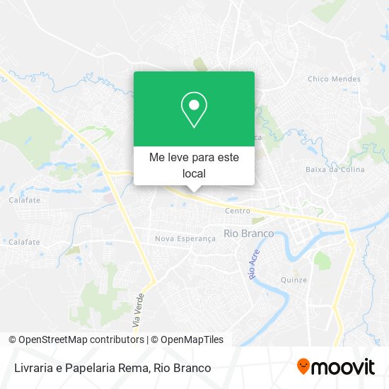 Livraria e Papelaria Rema mapa