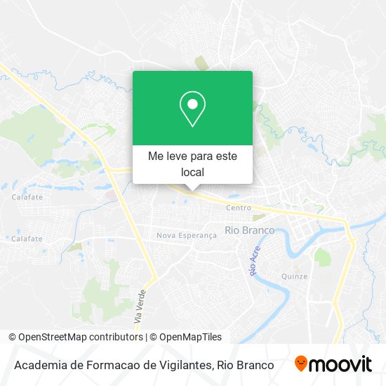 Academia de Formacao de Vigilantes mapa