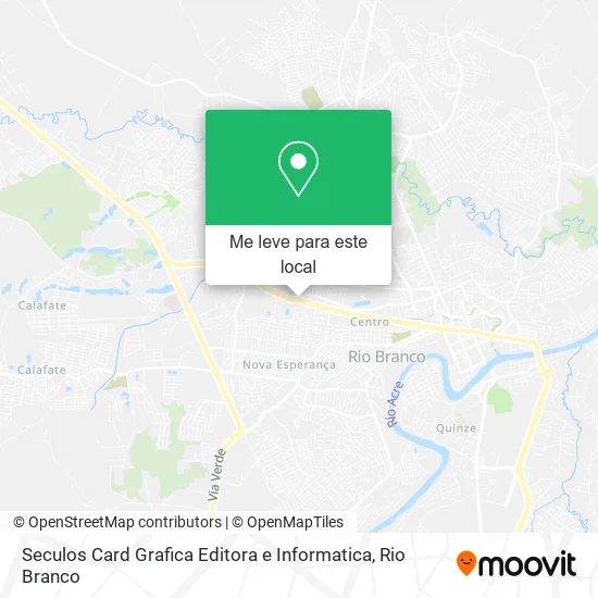 Seculos Card Grafica Editora e Informatica mapa