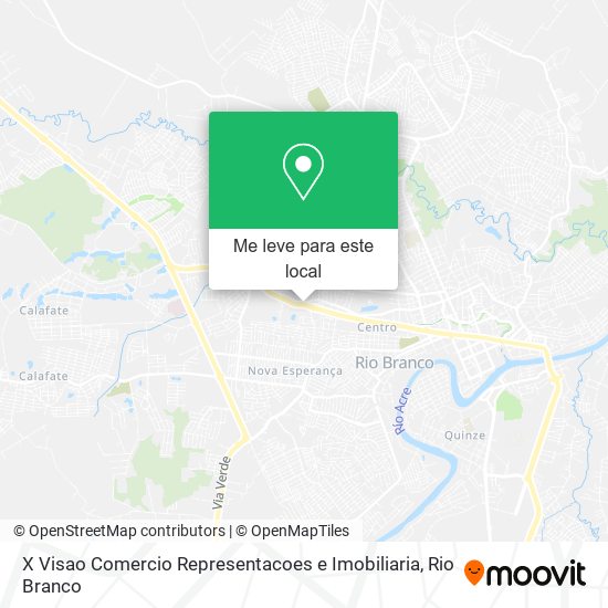 X Visao Comercio Representacoes e Imobiliaria mapa