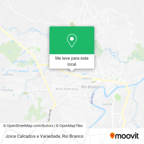 Joice Calcados e Variedade mapa