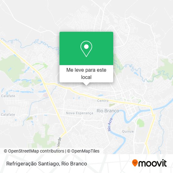 Refrigeração Santiago mapa