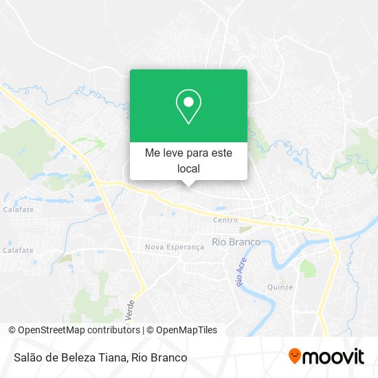 Salão de Beleza Tiana mapa