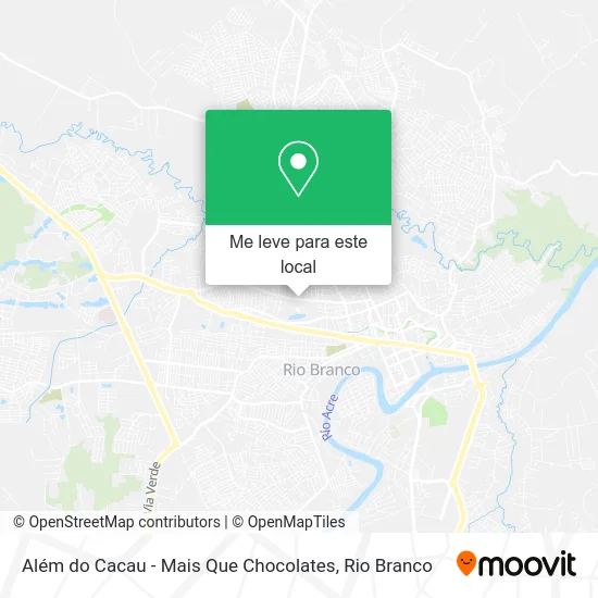 Além do Cacau - Mais Que Chocolates mapa