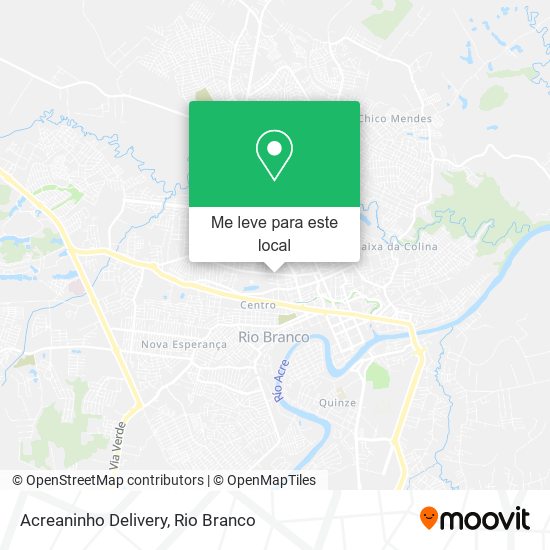 Acreaninho Delivery mapa