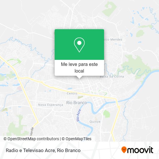 Radio e Televisao Acre mapa