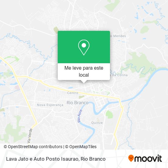 Lava Jato e Auto Posto Isaurao mapa