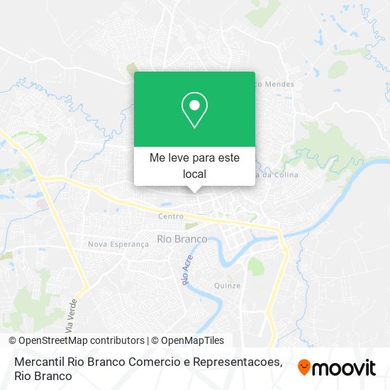 Mercantil Rio Branco Comercio e Representacoes mapa