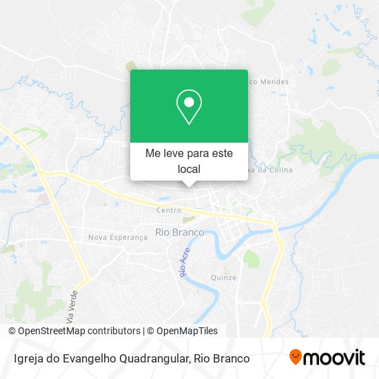 Igreja do Evangelho Quadrangular mapa