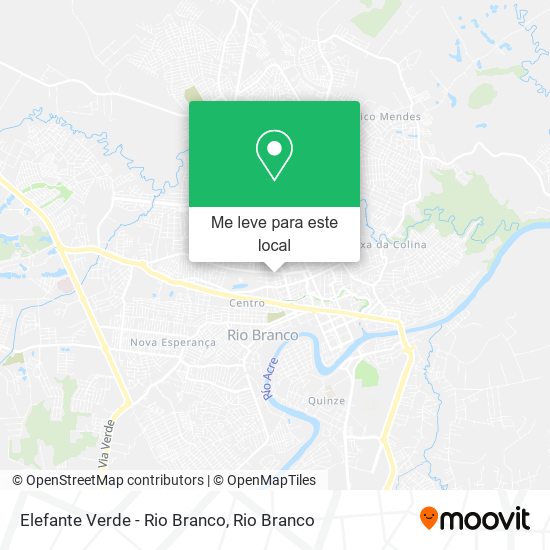 Elefante Verde - Rio Branco mapa