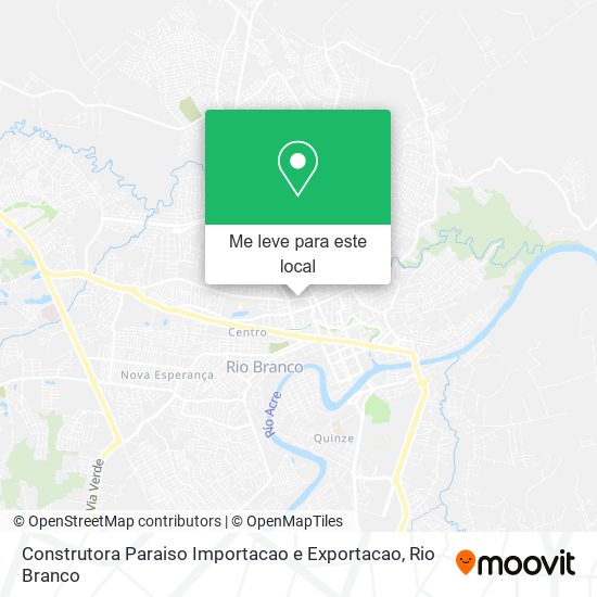 Construtora Paraiso Importacao e Exportacao mapa