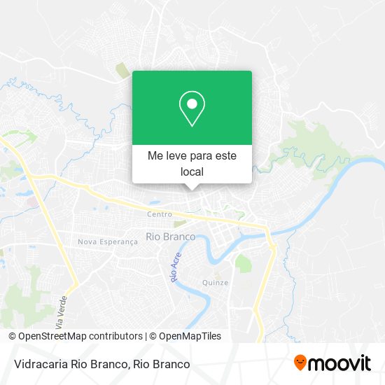Vidracaria Rio Branco mapa
