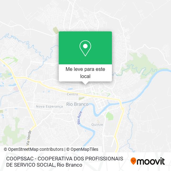 COOPSSAC - COOPERATIVA DOS PROFISSIONAIS DE SERVICO SOCIAL mapa