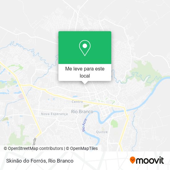 Skinão do Forrós mapa