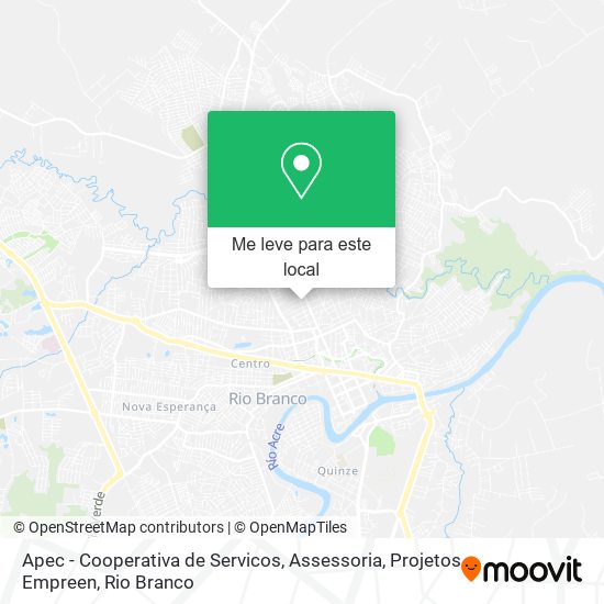 Apec - Cooperativa de Servicos, Assessoria, Projetos Empreen mapa