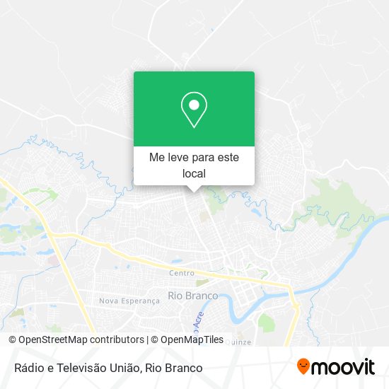 Rádio e Televisão União mapa