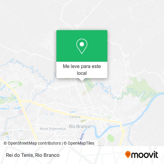 Rei do Tenis mapa