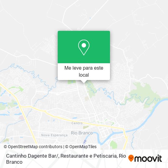 Cantinho Dagente Bar / , Restaurante e Petiscaria mapa
