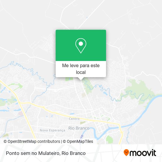 Ponto sem no Mulateiro mapa