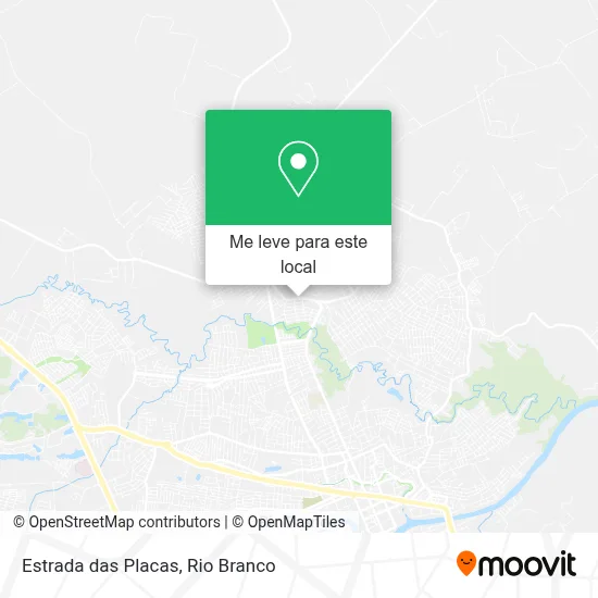 Estrada das Placas mapa