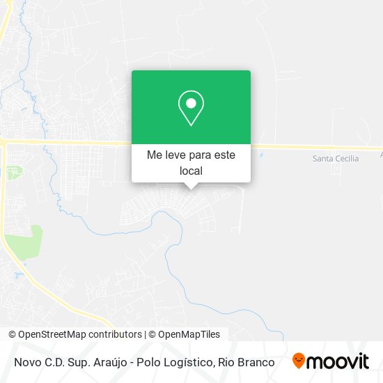 Novo C.D. Sup. Araújo - Polo Logístico mapa
