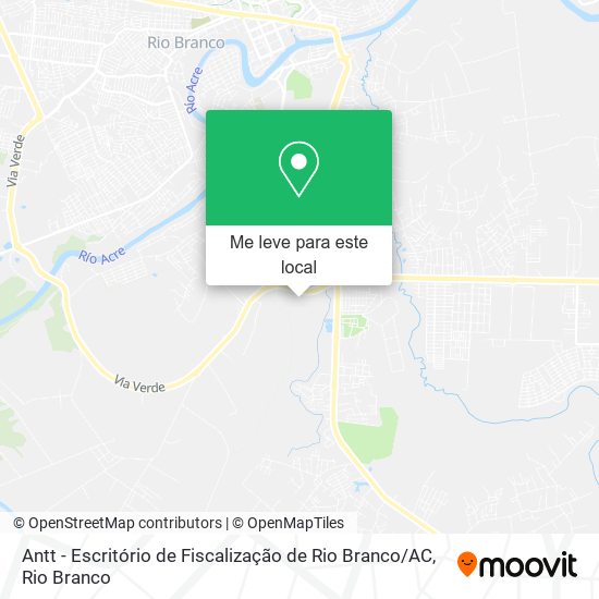 Antt - Escritório de Fiscalização de Rio Branco / AC mapa