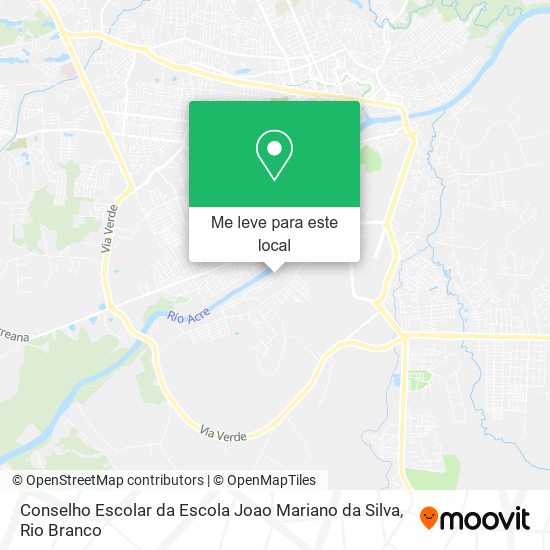 Conselho Escolar da Escola Joao Mariano da Silva mapa