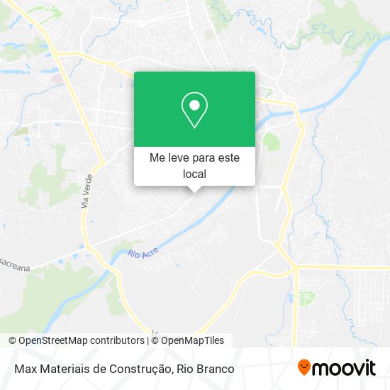 Max Materiais de Construção mapa