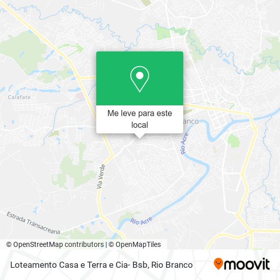 Loteamento Casa e Terra e Cia- Bsb mapa